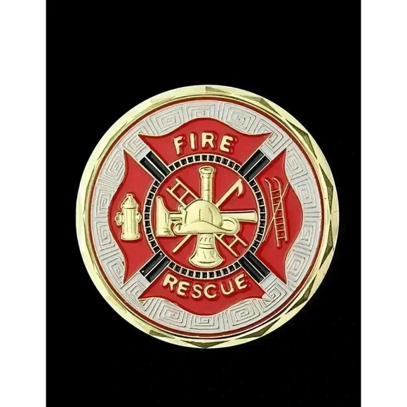 Firefighter Tribute Collectible Challenge Coin - Picture 1 of 3